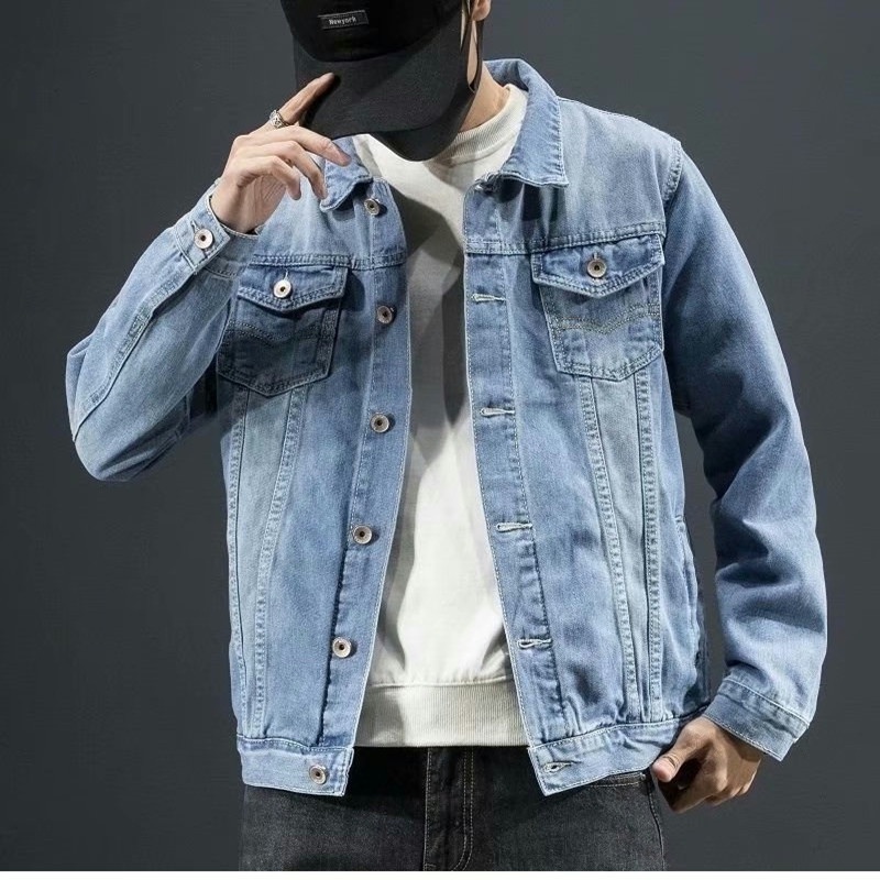Áo khoác jean nam cao cấp lót lông cừu siêu dày ấm