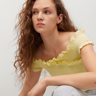 [Mango Auth] Áo Kiểu Trễ Vai Nữ Mango S