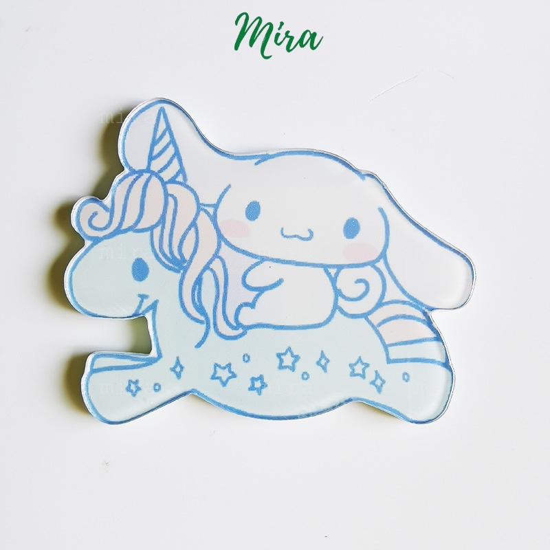 Ghim Cài Thỏ Trắng Dễ Thương, Huy Hiệu Acrylic, Pin Cài Áo, Trâm Cài Balo Đi Học Cực Cute Mẫu Tự Chọn MIRA-GC00810