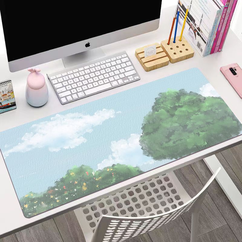 Tấm Lót Chuột Và Bàn Phím Máy Tính Chống Trượt Thiết Kế Đơn Giản Dễ Thương