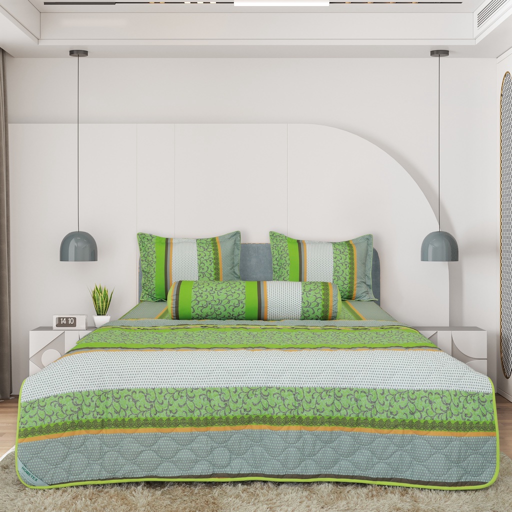 Bộ Chăn Ga Gối Cotton Hometex - Chăn Drap Gối Hometex - Sản Phẩm Của CTY May Thiên Hà