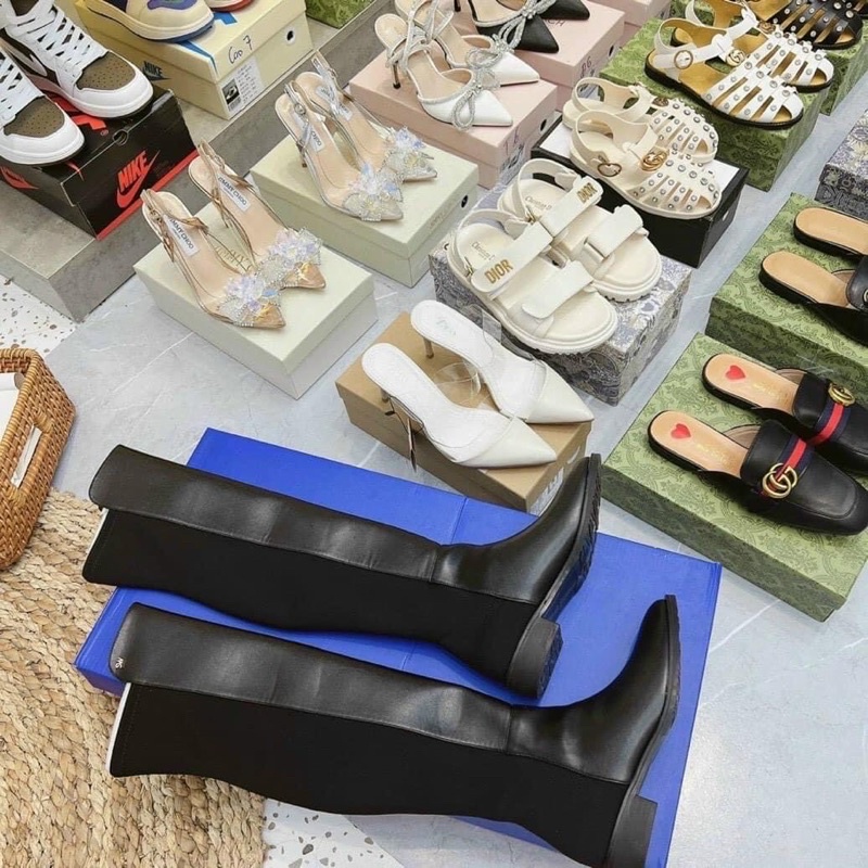 MÃ C857- BỐT ĐÙI SW PHỐI NHUNG HOT HIT FULLBOX