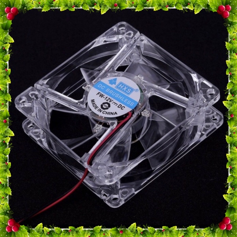 fan case 80mm trong suốt có đèn led