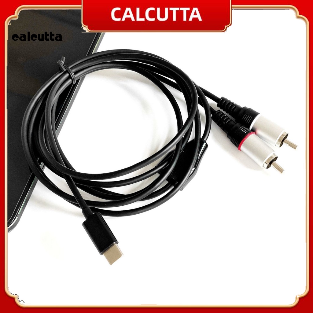 Cáp Chuyển Đổi Âm Thanh Type-C Sang 2RCA Chuyên Dụng Cho Loa Máy Tính