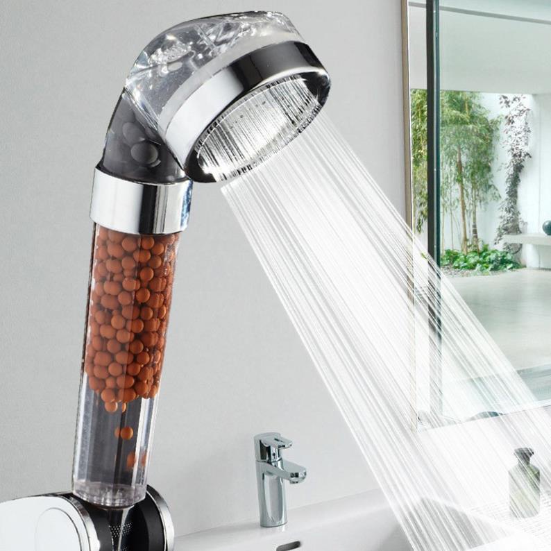 Vòi tắm hoa sen tăng áp, công nghệ mới Nano Nhật Bản_Kèm dây dài