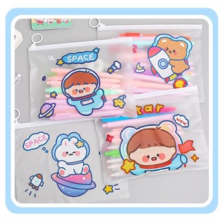 Túi zip đựng bút viết siêu cute