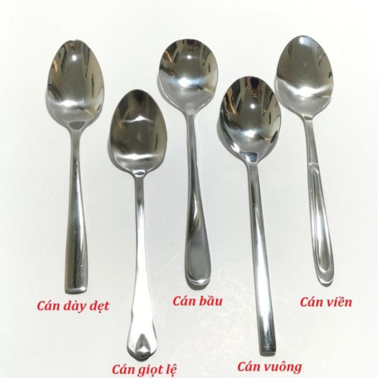 Thìa inox cao câp, muỗng ăn cơm cán dày sáng bóng phong cách châu âu