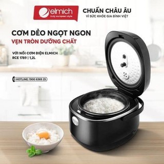 Nồi cơm điện ⚡ bảo hành 24 tháng ⚡ nồi cơm điện tử elmich 1,2l rce-1789