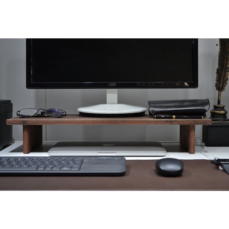 Kệ Gỗ Để Màn Hình Máy Tính Đa Năng ST02 - Dài 60cm Dành Cho Bàn Phím Full-size, Bàn Phím Văn Phòng