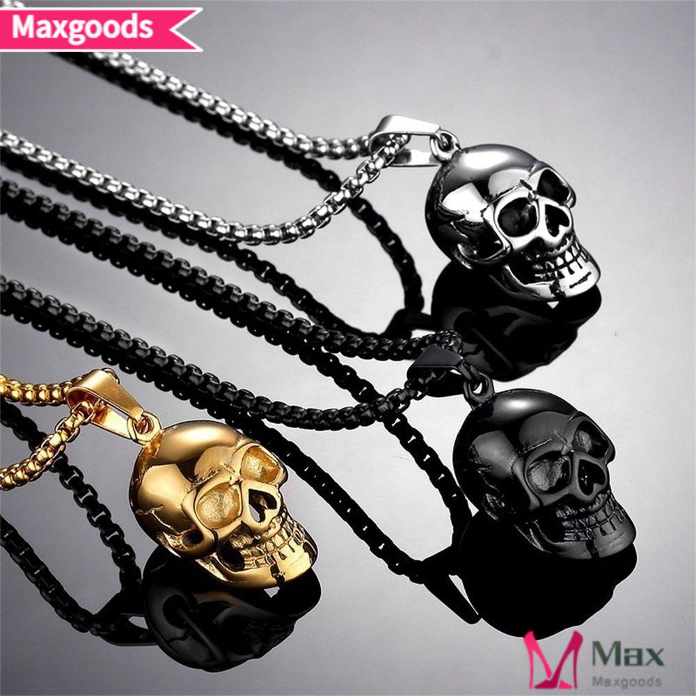 Vòng cổ Mặt Đầu Lâu Phong Cách Gothic Cổ Điển