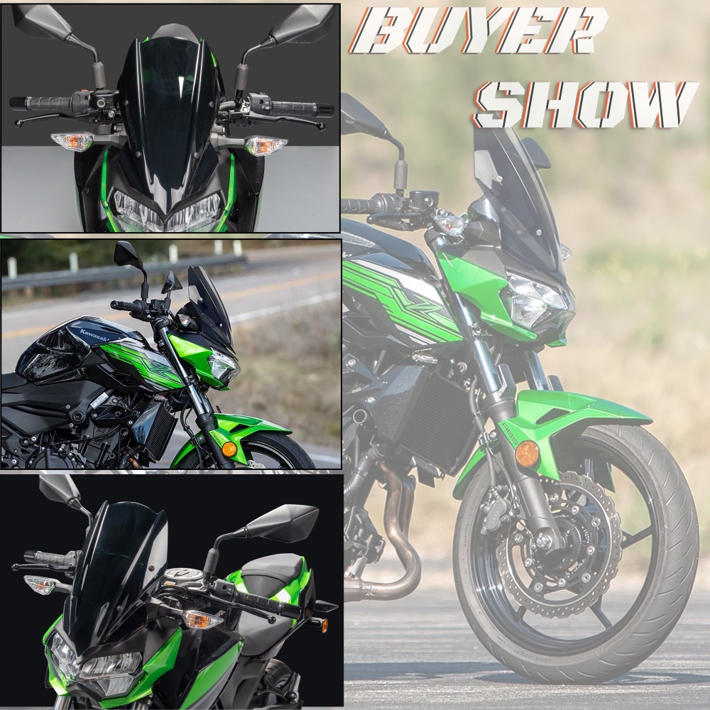 VISER Kính Chắn Gió Chuyên Dụng Cho Xe Mô Tô Kawasaki Z250 Z400 2019-2023 Z 400