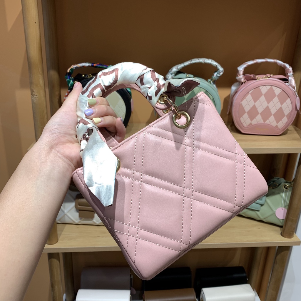 Túi đeo chéo  form vuông - Hàng loại 1 - TB.Store DC513 18x16x9 cm