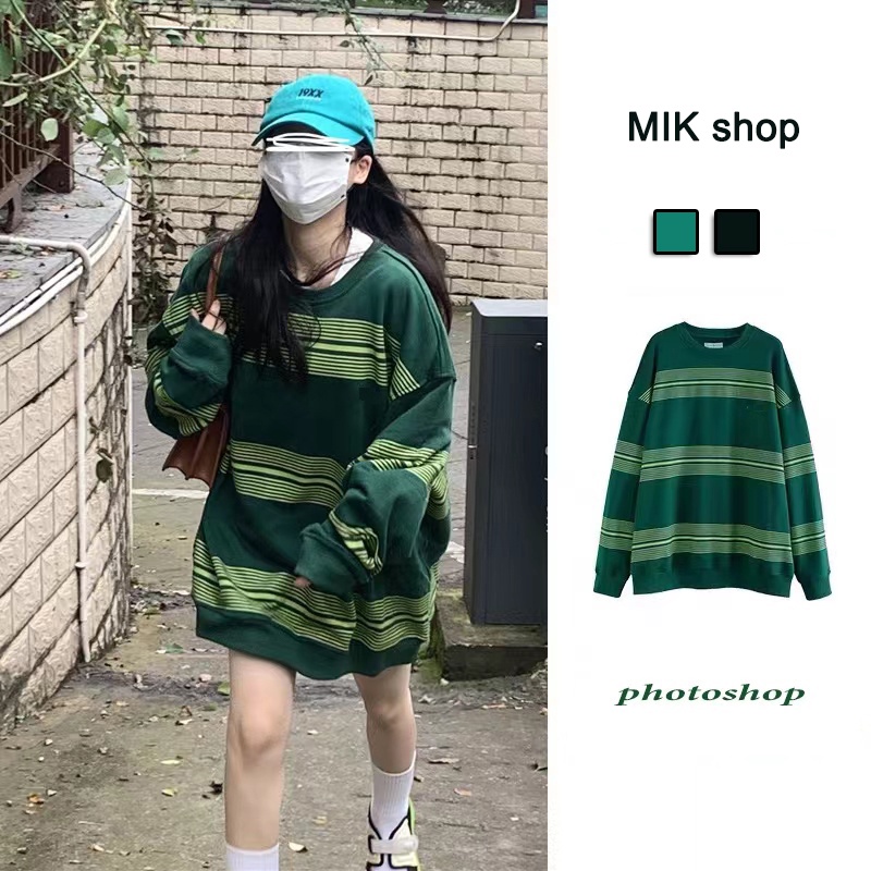 Áo Khoác hoodie Dáng Rộng Kiểu vintage Mỹ Cá Tính Cho Nữ áo khoác