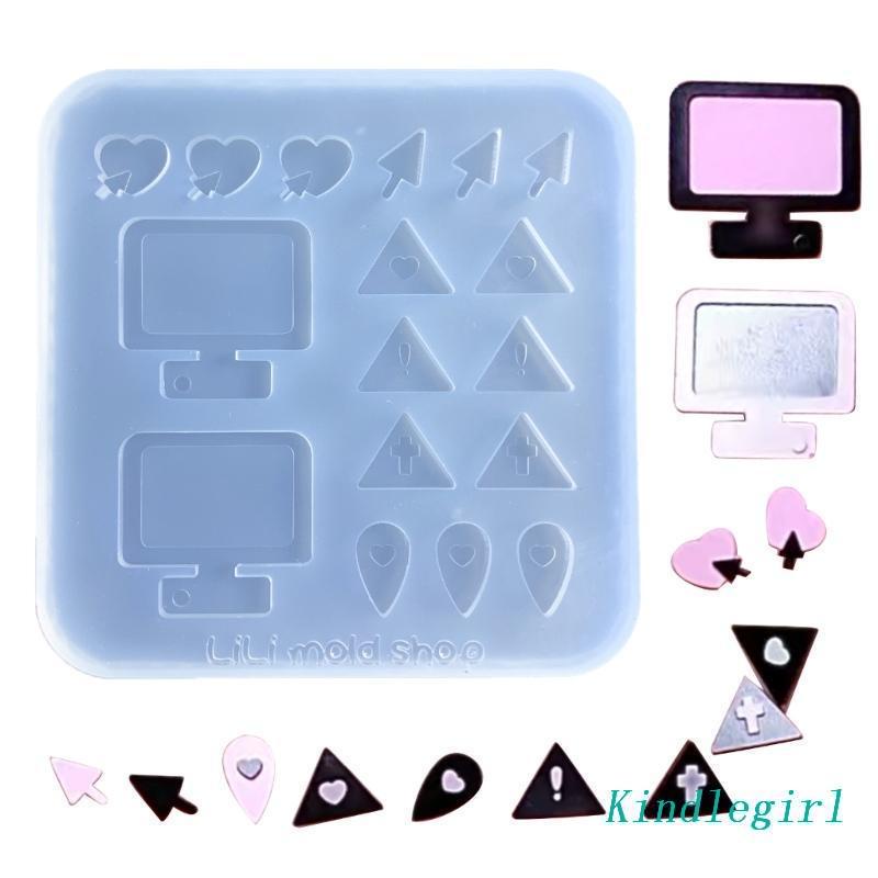 Khuôn Silicone Làm Cát Chảy Hình Trái Tim Xinh Xắn