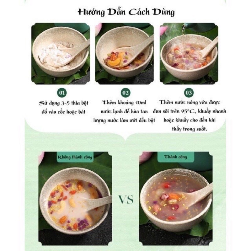 Bột củ sen mix hạt dinh dưỡng/ Bột củ sen hoà tan gói 400g