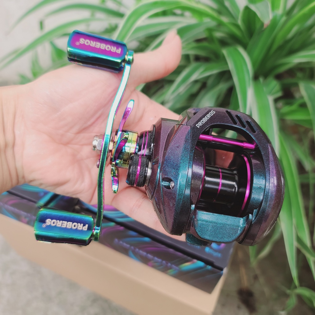 Máy Câu Cá Máy Ngang Titan Ánh Tím Bản Nâng Cấp Super S2 máy câu cá