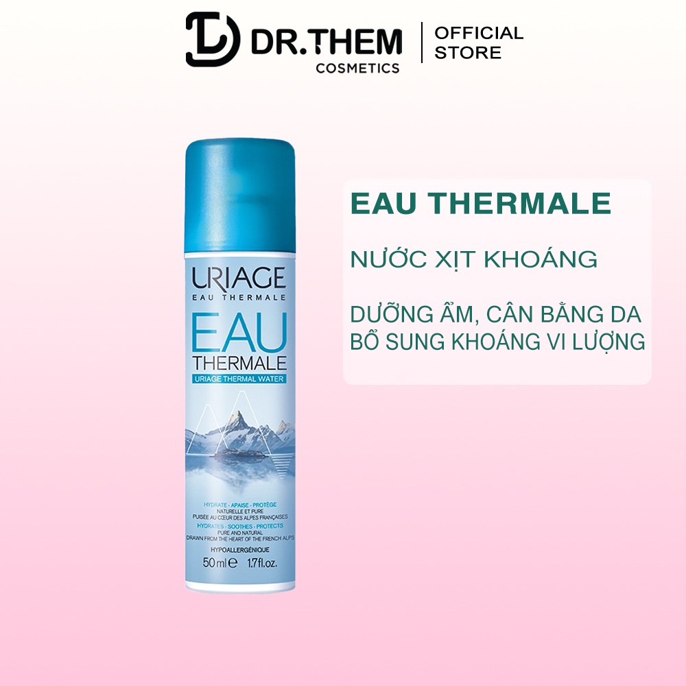 Xịt Khoáng Dưỡng Ẩm, Cân Bằng, Làm Dịu Và Bảo Vệ Da URIAGE THERMAL WATER 50ml/150ml/300ml