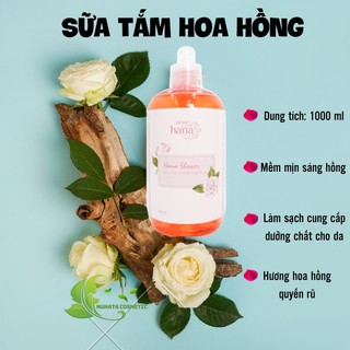 𝗦𝘂̛̃𝗮 𝘁𝗮̆́𝗺 nước 𝗵𝗼𝗮 𝗵𝗼̂̀𝗻𝗴 𝗥𝗶𝗼𝗿𝗶 𝗚𝗲𝗹 𝗥𝗼𝘀𝗲 𝗱𝘂̛𝗼̛̃𝗻𝗴 𝘁𝗵𝗲̂̉ 1000ml Nukata Cosmetic