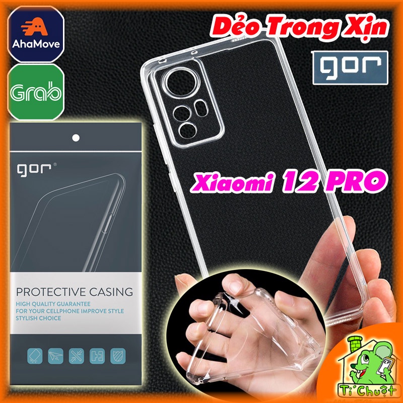 [Chính Hãng GOR-Ảnh Thật] Ốp lưng Xiaomi 12 PRO Silicon Dẻo Trong Suốt