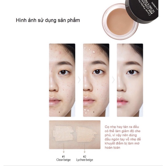Che khuyết điểm the SAEM Cover Perfection Pot Concealer