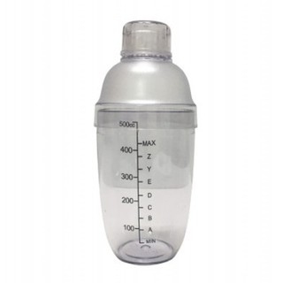 Bình lắc nhựa, bình pha chế 500ml vạch đen