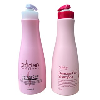 🇰🇷 Dầu gội xả tái tạo tóc hư tổn Damage Care Obsidian 1500mlx2