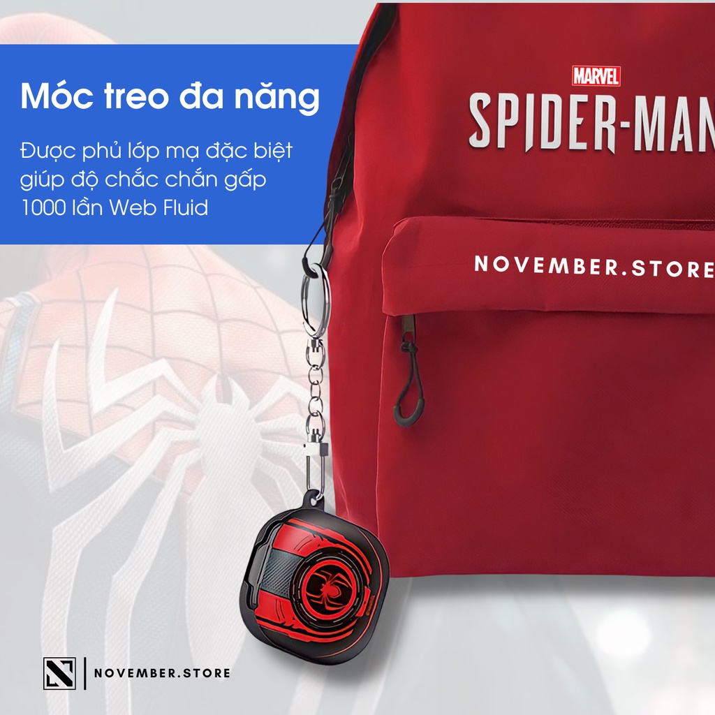 Ốp case cho Galaxy Buds2 Pro / Buds Pro / Buds 2 / Buds Live - Marvel Series - Tặng kèm móc khóa - Made in Korea