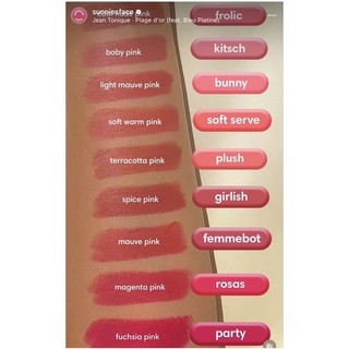 Son Thỏi Sunnies Face (Có sẵn) PINK collection