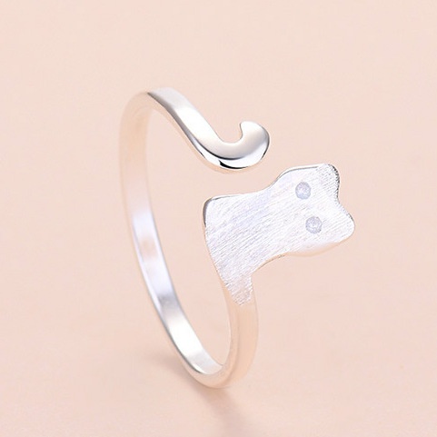 Nhẫn Hở Hình Mèo Dễ Thương Thời Trang Cho Nữ