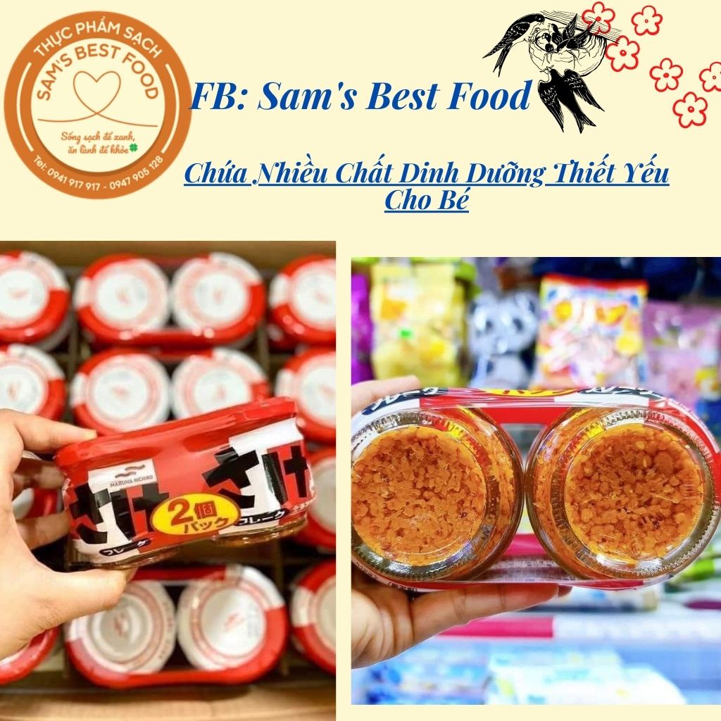Ruốc Cá Hồi Maruha Nhật Bản (2 lọ x 52gr)