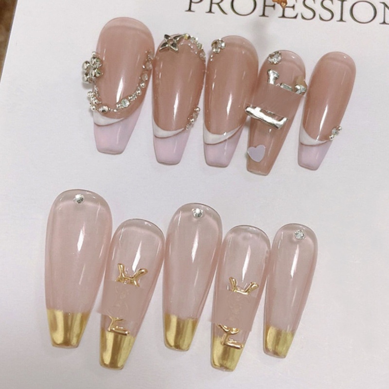 Set 30 Phụ Kiện Trang Trí Móng Tay Hình Gấu 3D Bằng Hợp Kim DIY