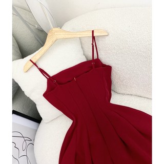 ĐẦM MIDI TRƠN 2 DÂY ĐỎ TẾT VÀ NOEL