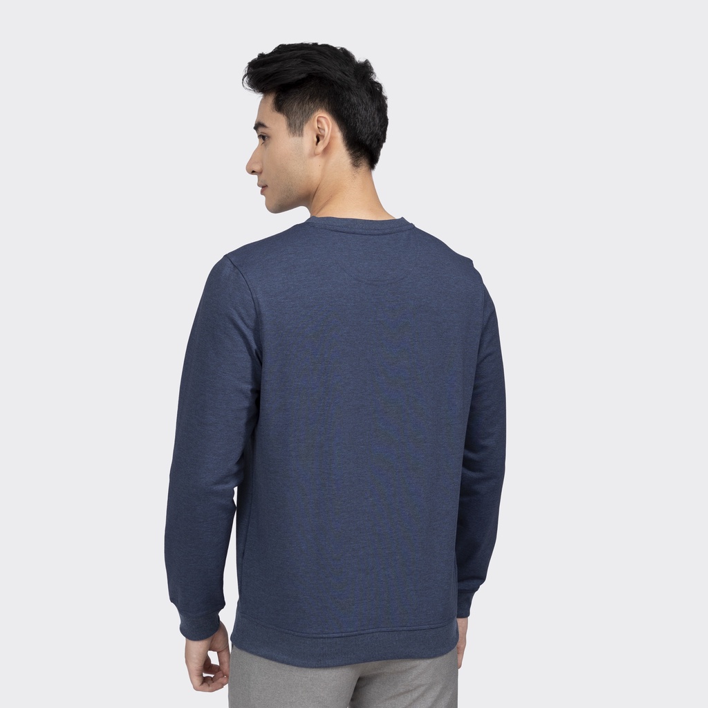 Áo Thun Dài Tay Sweatshirt Nam Aristino INSIDEMEN ISW008W2 Vải Polyester Cao Cấp dáng suông nhẹ cổ tròn bo tay và gấu