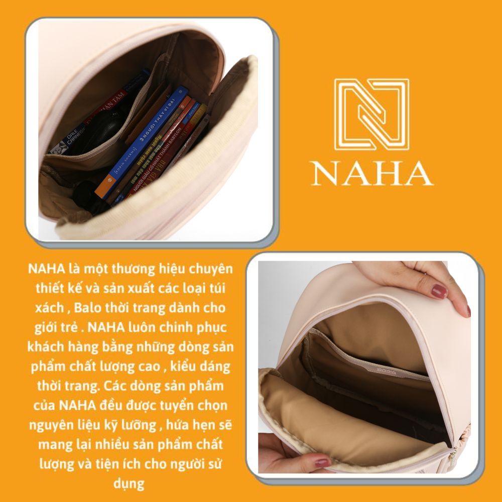 Balo da nữ họa tiết trần chỉ thời trang NAHA BL38