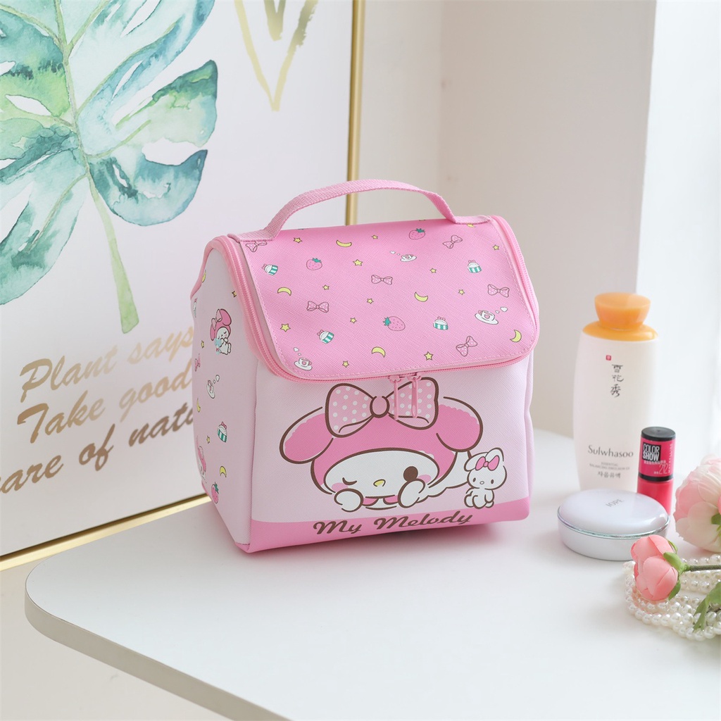 Túi Đựng Đồ Họa Tiết Sanrio Hello Kitty mymelody Kuromi Cinnamon Pochacco Dễ Thương Sáng Tạo