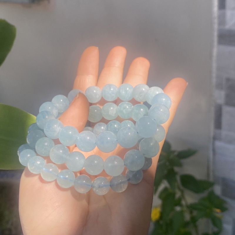Vòng tay đá Aquamarin tự nhiên