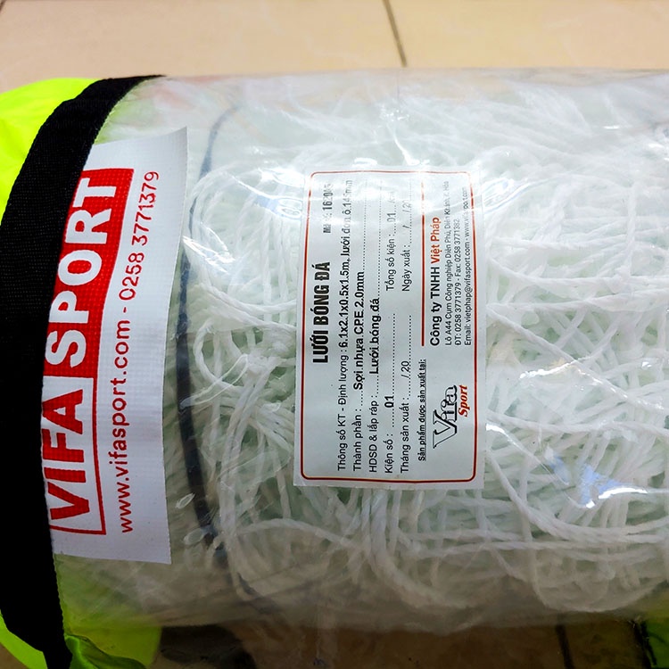 Lưới bóng đá gôn 7 người Vifa 162045 đạt tiêu chuẩn thi đấu và tập luyện cấp độ bán chuyên - phong trào