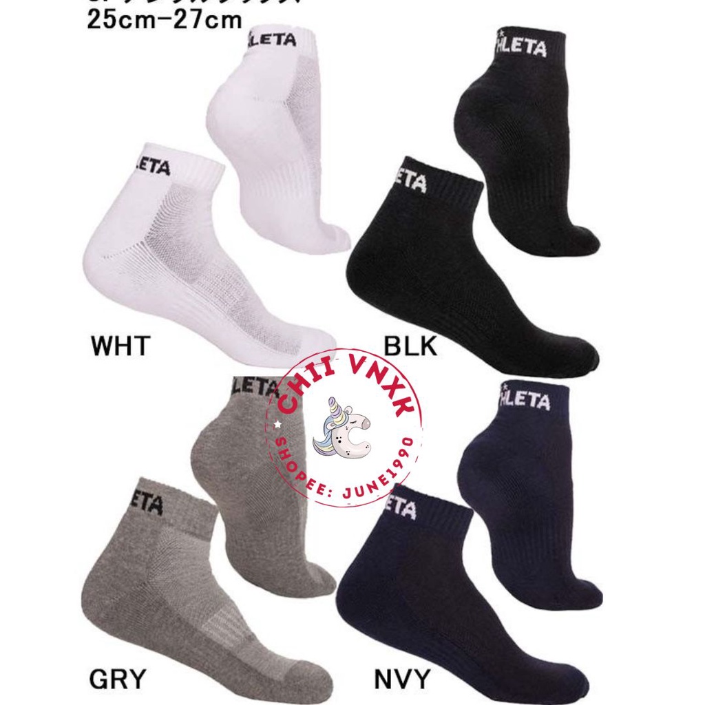Tất Athleta nam nữ mắt cá xịn siêu ấm size 35-42