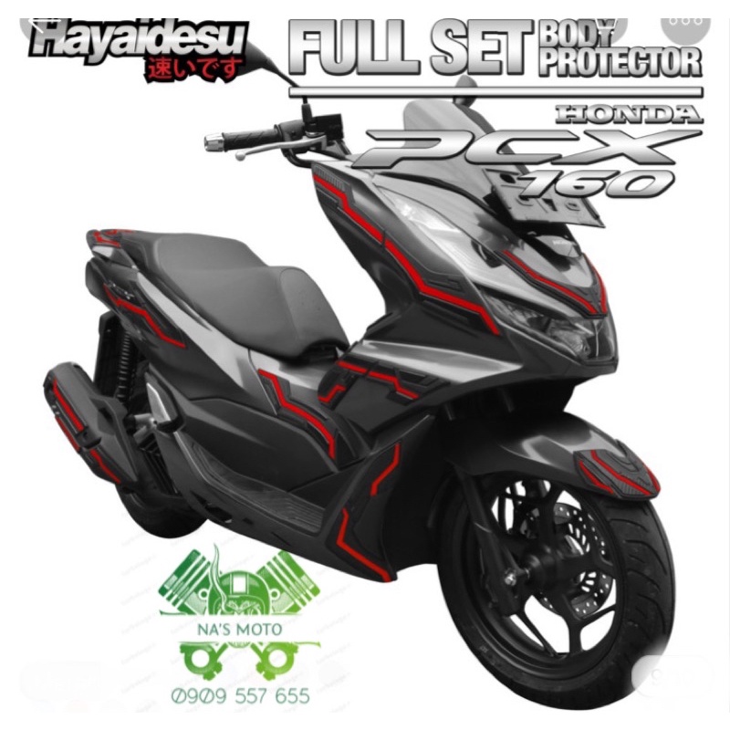 Bộ miến dán toàn xe pcx 160 japan