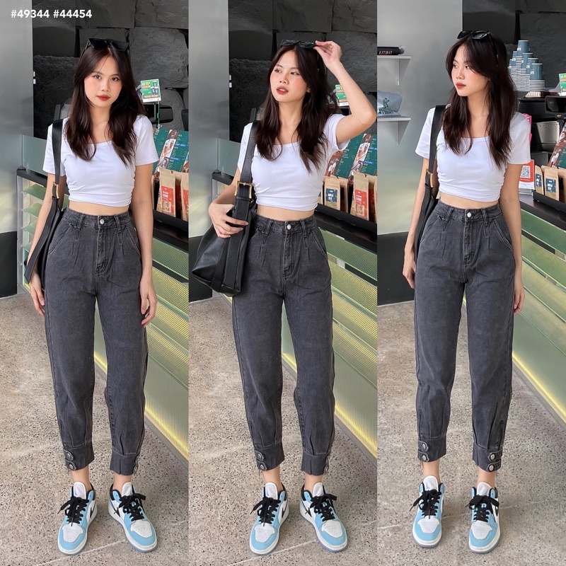 Jogger Jean - 509 - Nút Lai - Khoá Lai - Túi Chéo
