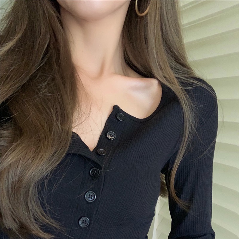 NRVP Áo Thun Nữ Dài Tay Dáng Rộng In Hình Phong Cách Hàn Quốc Kiểu Mới