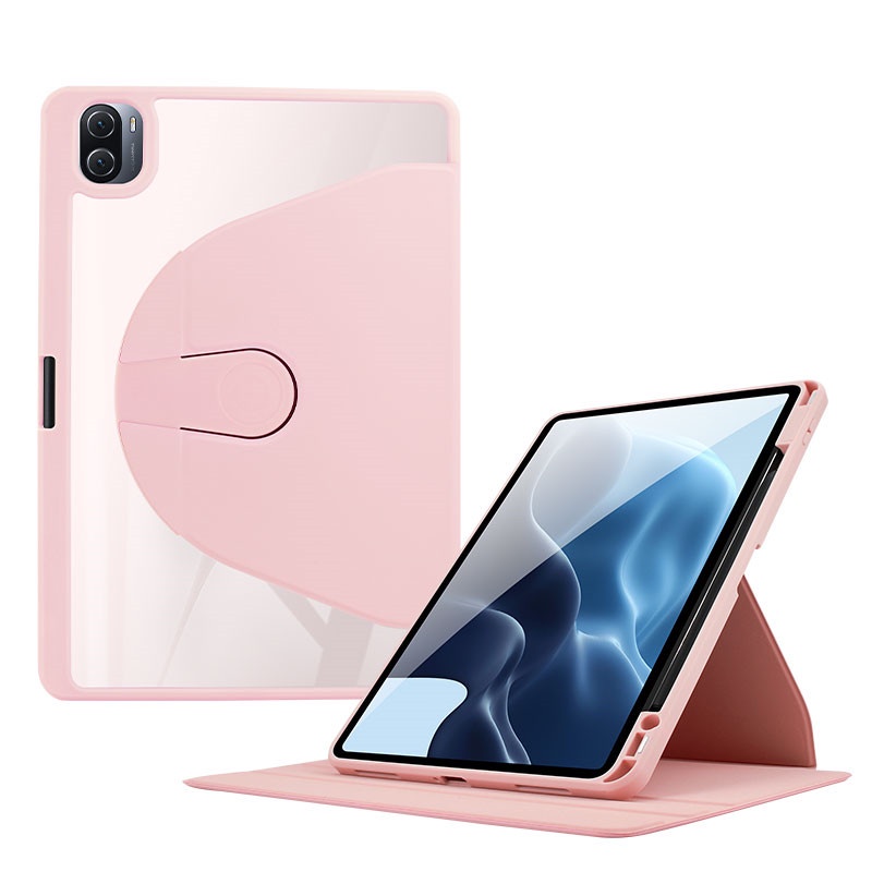 Bao Da PU Máy Tính Bảng Nắp Lật Nam Châm Có Thể Xoay 360 Độ Kiêm Giá Đỡ Và Ngăn Đựng Bút Cho Xiaomi Mi Pad 5 Xiaomi Mi Pad 5 Pro 11
