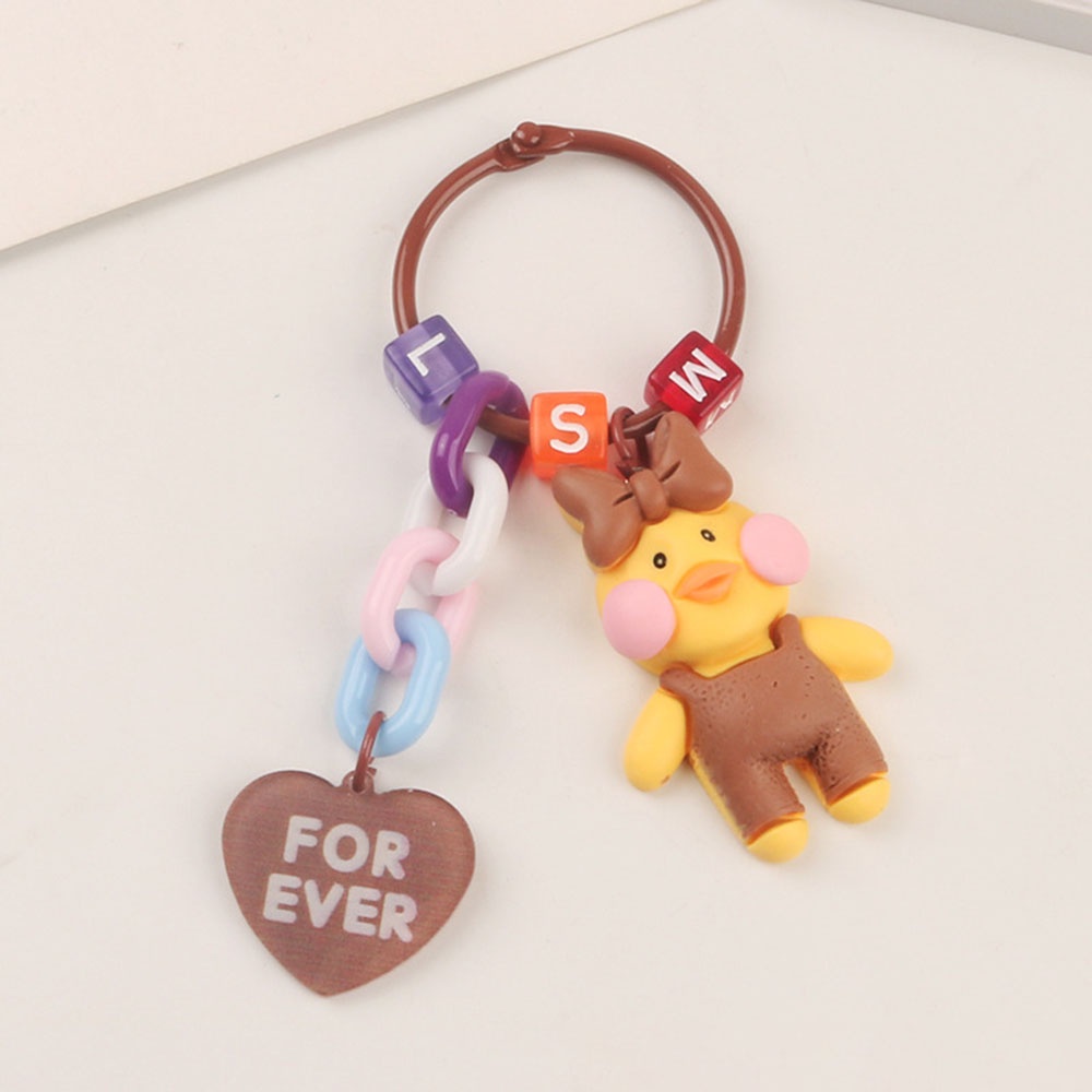 Vỏ Bảo Vệ Hộp Sạc Tai Nghe Không Dây Qipin Hình Chú Vịt / Trái Tim Kèm Móc Khóa Xinh Xắn