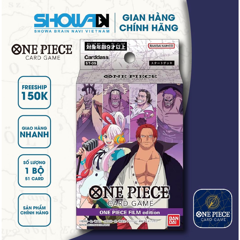 Bộ cờ chiến thuật, One Piece Card Game, ST-05 Phiên bản Film Edition, SL 1 bộ/51 quân cờ