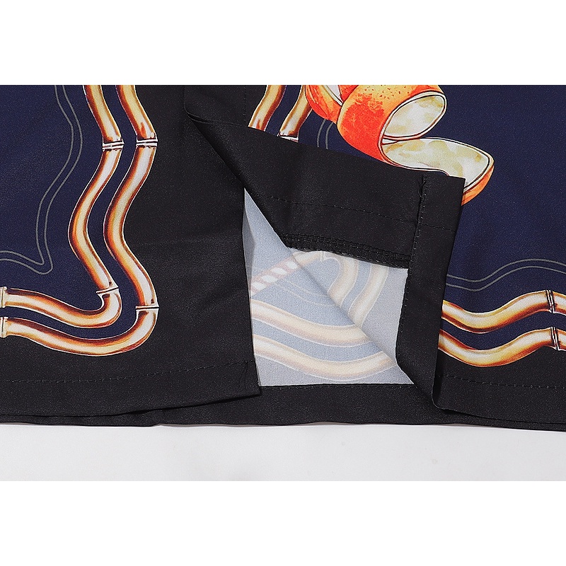 Áo Sơ Mi Tay Ngắn In Họa Tiết Casa &amp; ca Thời Trang Đường Phố Cho Nam Và Nữ