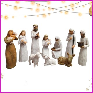 Bộ 10 tượng chúa jesus trang trí giáng sinh