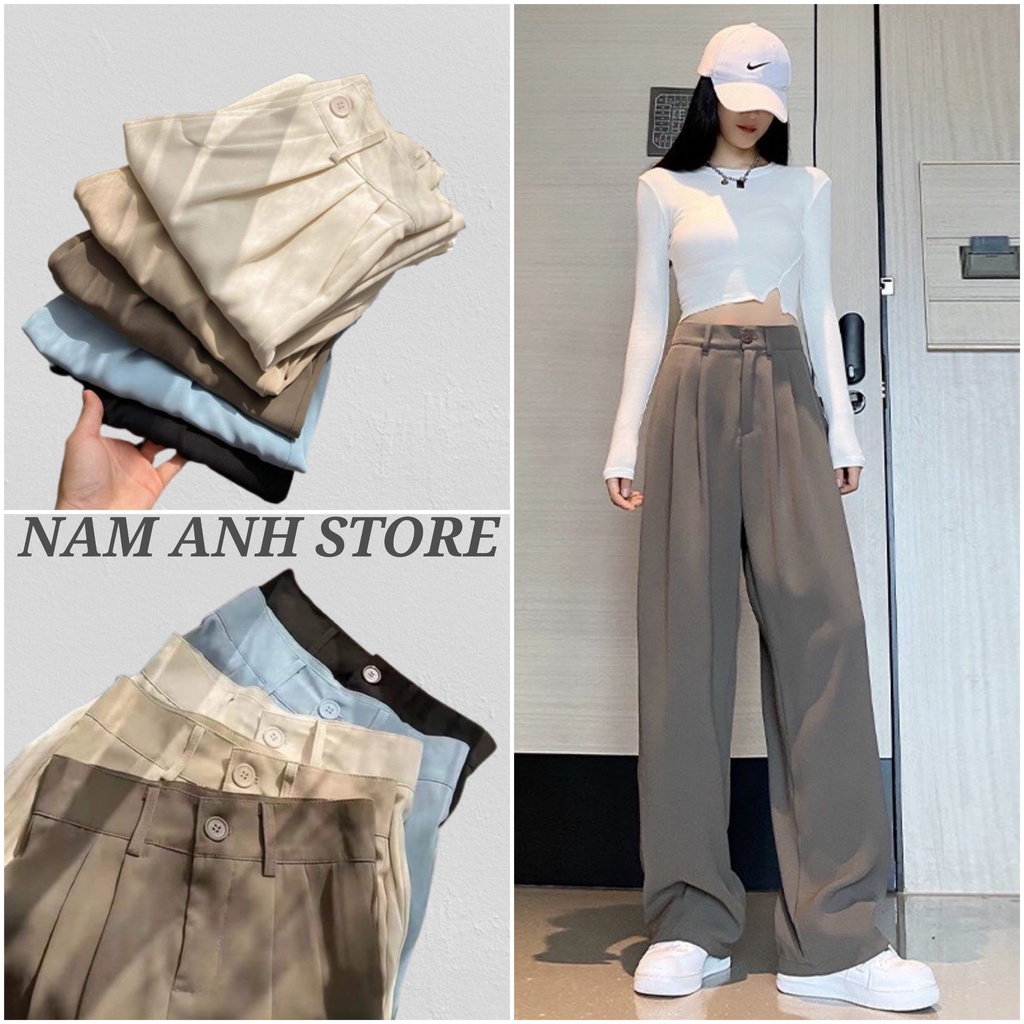 Quần Ống Rộng Culottes Chất Ruby Chính Hãng Xuất Hàn Cao Cấp Lên Dáng Xinh MA288