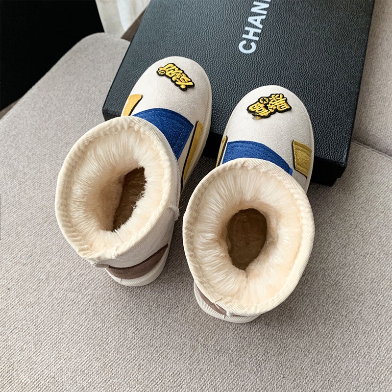 Giày Bốt Da Cừu Đi Tuyết Giữ Ấm Thời Trang Cho Nữ