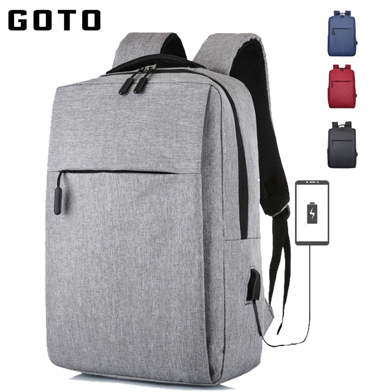 Balo Laptop 14 inch chống sốc, Đi Học, Đi Làm Thời Trang Năng Động Có Cổng USB Chính Hãng GOTO