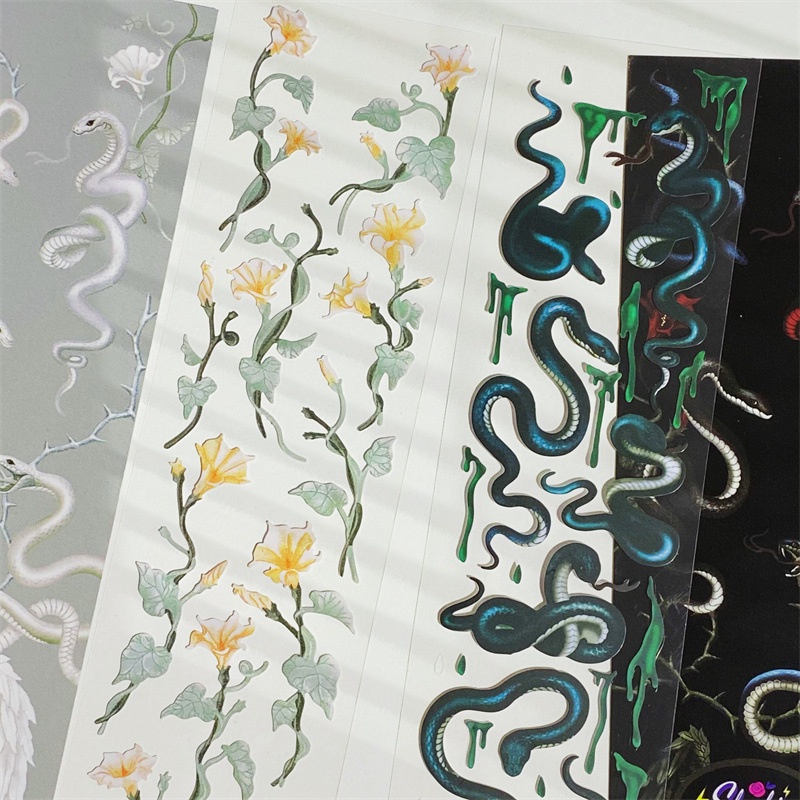 Miếng Dán Trang Trí Lều Hình goo chuck / Hoa / Mặt Trăng Màu Tối DIY